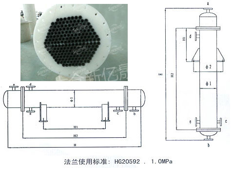 石墨改性聚丙烯列管式換熱器、冷凝器